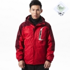 VANCL Huxley 3-in-1 Outdoor Jacket With Hood (Men) Red/ SKU:183758