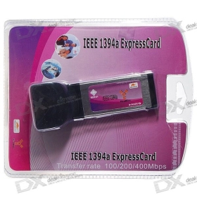 2-Port IEEE 1394a port bővítő PCMCIA ExpressCard SKU: 22072