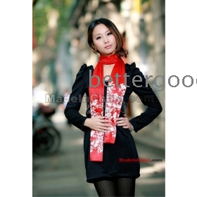 100% Satin Fashional Scarf Ladies' Scarf Twill Style Scarf KL20101-5PCS-Freeshipping