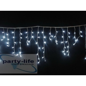 120 Led nevando luzes icicle no / exterior para a festa de casamento, Luzes de Natal 10pcs/lot - branco