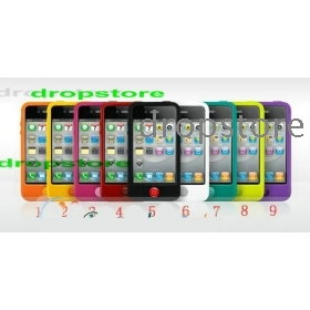 10pcs/lots Jelly Bean silicone Pouches cases case cover for th many colors silicone case cover