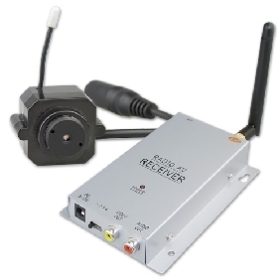 Inalámbrica de 2,4 GHz de 4 canales de color de la seguridad CCTV CÁMARA KIT RECEPTOR