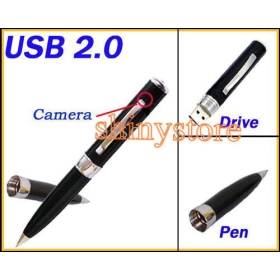 Wholesale- 2PC*4G MP9 Hidden Spy Camer Camcorder Microphone Drive Pen DVR Cam Video Camera -free shipping-shinystore