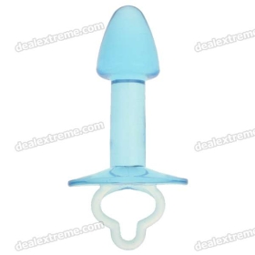 Soft Silicone Body Massage Stick - Transparent Blue SKU:49317