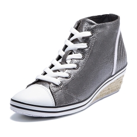 VANCL Lucille Espadrille Wedge Shoes (Women) Gray SKU:185183