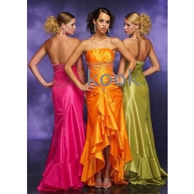 free shipping Wholesale -to-measure Empire Sweetheart Floor Length Satin Evening Dress evening dress  ac107