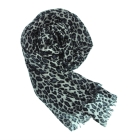 VANCL Oversized Leopard Wool Scarf I Black SKU:145013