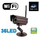 Waterproof Outdoor 36 LED Wireless IP Wi-Fi IR Camera