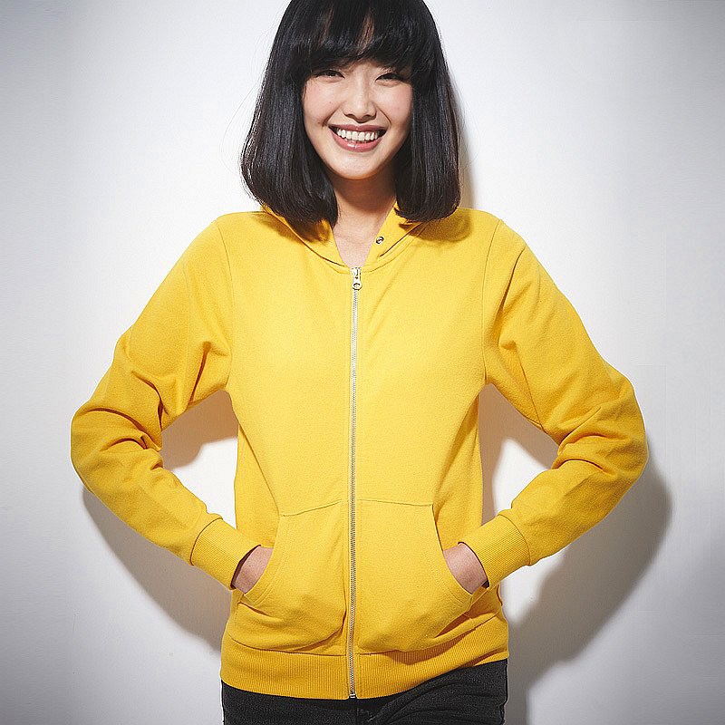 plain yellow hoodie women's