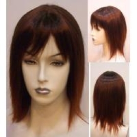 Free shipping !!!**WA017 Long Off Black Root Copper Red Wigs 