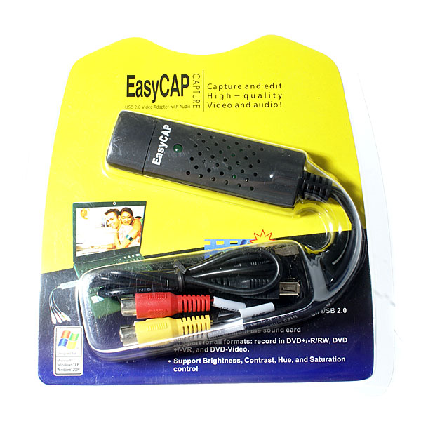 easycap usb 2.0 video capture adapter with video editing software