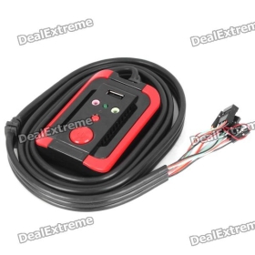 DIY Desktop Power Button Switch Module for PC - Black + Red (140cm-Cable) SKU:121230