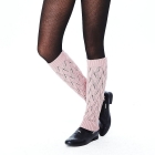 VANCL Hollow Knit Basic Leg Warmers (Women) Deep Pink SKU:184121