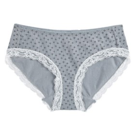 VANCL Dora Print Cotton Brief (Women) Light Gray SKU:638871