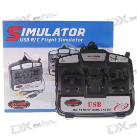 (Only Wholesale) Dynam RC Tech 6-Channel USB R/C Airplane/Helicopter Flight Simulator with FMS Software (Mode 2) SKU:15580