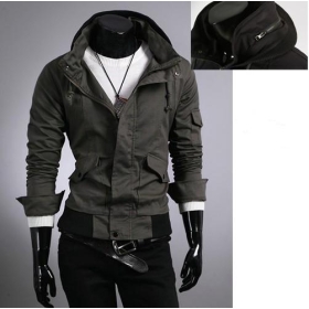 Wholesale - men's autumn winter overcoat jacket; dress garment cotton coat clothes clothing jacket outerwear