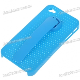 Caso Voltar protetora com suporte Suporte para iPhone 4 ( Azul), SKU: 50867