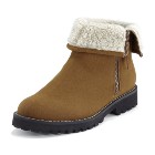 VANCL Joanna Fur Collar Boots (Women) Maroon SKU:525497