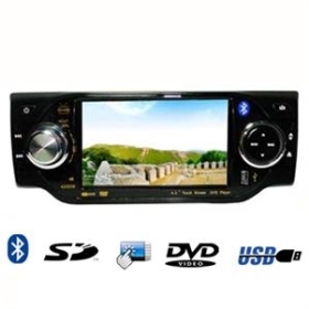 o envio gratuito de 4.0 polegadas Wide Digital Touch Screen Car DVD player w / TV Analógica , FM , Bluetooth - DVD- C4001