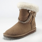 VANCL Aisha Suede Leather Studded Snow Boots (Women) Camel SKU:188017