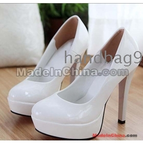 hot sale new brand white wedding shoes high heels shoes(6-10cm) party shoes for  gift size 35-39 