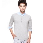 VANCL Louis Modal Knit Sweater (Men) Light Gray SKU:638417