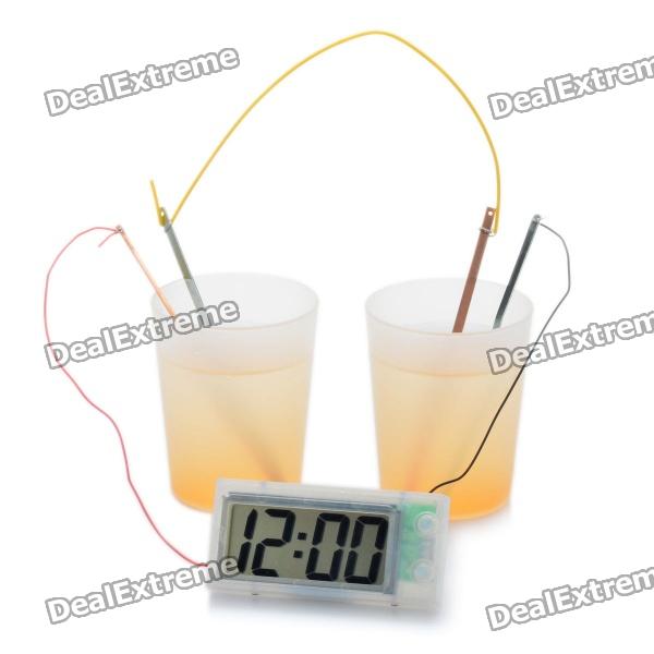 How Are Batteries Made >> Amazing Green Science 1 8 LCD Potato Clock White ... How Are Batteries Made >> Amazing Green Science 1 8 LCD Potato Clock White ...