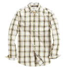VANCL Chad Plaid Button Down Shirt (Men) Yellow/Deep Blue SKU:194476