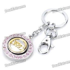  Logo Style Keychain with Compass - Silver SKU:118613