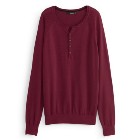 VANCL Louis Modal Knit Sweater (Men) Purplish Red SKU:638422