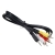 4-Pin 3.5mm Minijack to 3 x RCA Composite AV Cable (1.25-Meter) SKU:10633