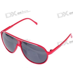 Fashion UV400 UV Protection Alloy Frame Sunglasses with Carrying Case