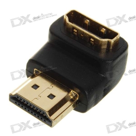 HDMI macho para fêmea adaptador Video Converter - Preto