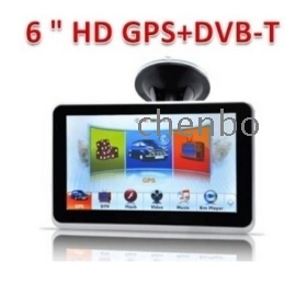 CE-sertifiointi 6 tuuman HD kosketusnäyttö GPS Navigator DVB - T Digital TV 4GB