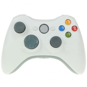 Game Wireless Controller for  - White (2 x AA) free shipping