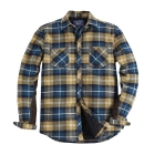 VANCL Levente Plaid Flannel Shirt (Men) Khaki/Blue SKU:184085