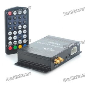 DVB -T2 Dual Tuner digital bil TV modtagerboks m / antenne ( 12V)