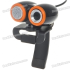 Compact 1.3MP PC USB Webcam with Built-in Microphone - Black