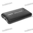 Compact HD 1080P 2.5" SATA HDD Media Player with HDMI/USB Host/SD/AV-Out/COAX - Black