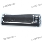 Mini Fashion Portable USB Rechargeable MP3 Music Speaker with USB/SD/MMC Slot - Black