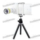 10x Zoom Telescope Lens with Tripod & Back Case for  Xperia Arc - White