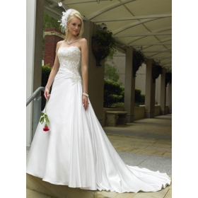 Free shipping!Wholesale and retail fashionable New style Sexy Strapless wedding Dresses a13