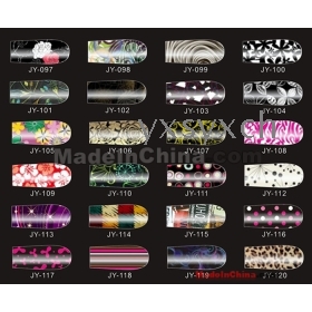 BY EMS 100 sets (12 pcs/set) Brilliance Shiny Self Adhesive Minx Nail Sticker NEW Nail Patch Art Product 