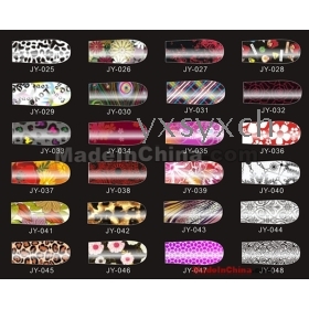 BY china post 100 sets (12 pcs/set) Brilliance Shiny Self Adhesive Minx Nail Sticker NEW Nail Patch Art Product in stock 