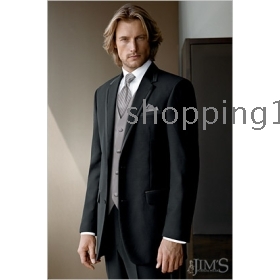 Custom size Groom Tuxedos /men's wedding dresses/suits for jacket/tie/vest/pants NO.11