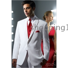 Custom size Groom Tuxedos /men's wedding dresses/suits for jacket/tie/vest/pants NO.18