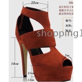Fashion suede shoes wedding shoes birde shoes sandal shoes for size:34-41