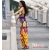 New Fashion V-Ausschnitt Floral Kleid , Bohemian-Stil Maxi Chiffon-langer Rock , freies Verschiffen -05