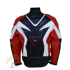 2011 New Dainese Real Leather Jackets moto de course veste imperméable coupe-vent rouge fds !