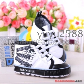 2012 Charlotte in Paris white balck Children's Shoes  First Walker Shoes cotton shoes